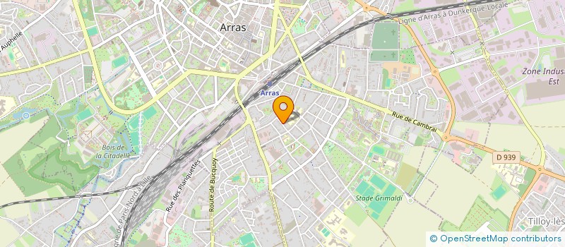 localisation de l'entreprise IMPERIA à ARRAS