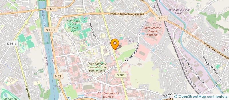 localisation de l'entreprise IMPERIAL BUFFET  LE PASSAGE