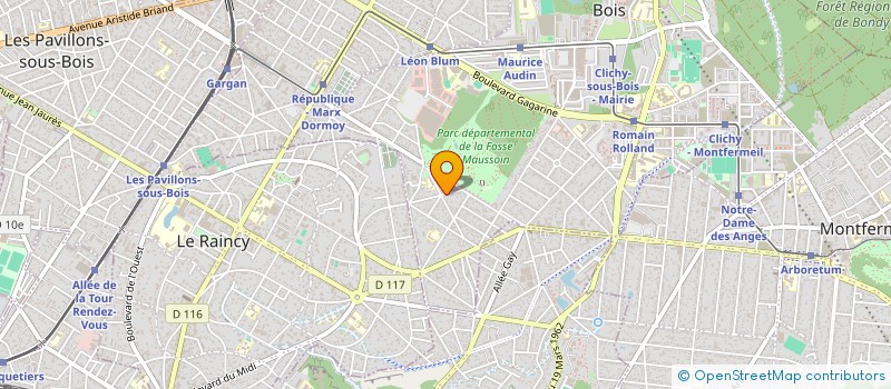 localisation de l'entreprise IMPERIAL CONSTRUCT à CLICHY-SOUS-BOIS