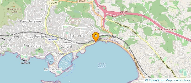 localisation de l'entreprise IMPERIAL D AZUR à BANDOL