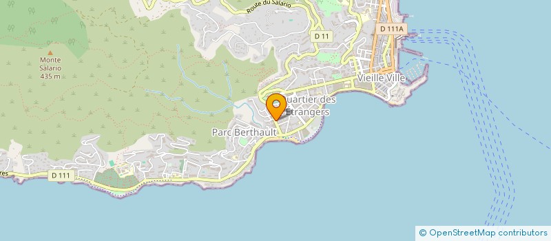 localisation de l'entreprise IMPERIAL PETANQUE CLUB  AJACCIO