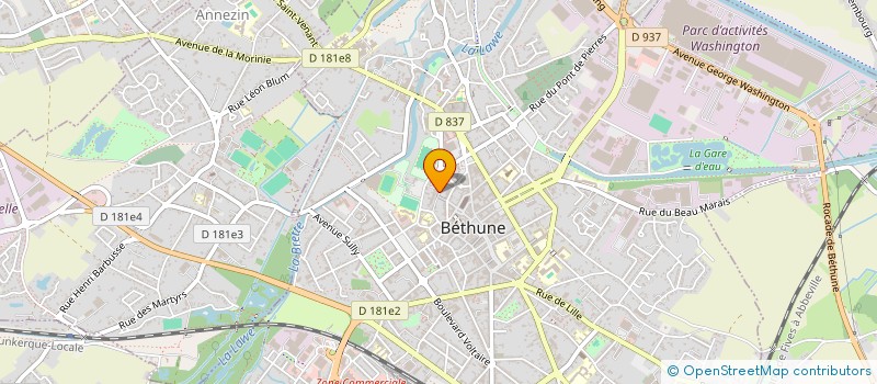 localisation de l'entreprise IMPERIAL SUITE & SPA  BETHUNE