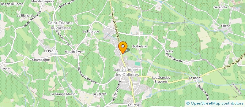 localisation de l'entreprise IMPERIALE  SAINT ETIENNE DES OULLIERES