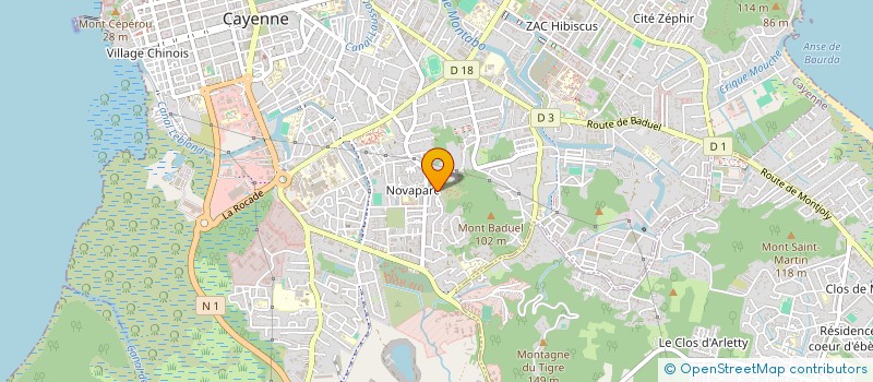 localisation de l'entreprise IMPERIO BRESIL/FRANCE EXPORTATION  CAYENNE