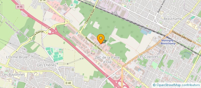 localisation de l'entreprise IMPERIO CLUB  PIERRELAYE