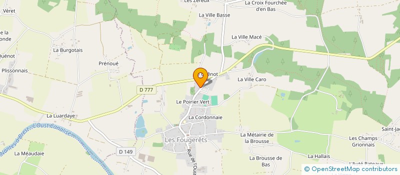 localisation de l'entreprise IMPERTINENCE  LES FOUGERETS