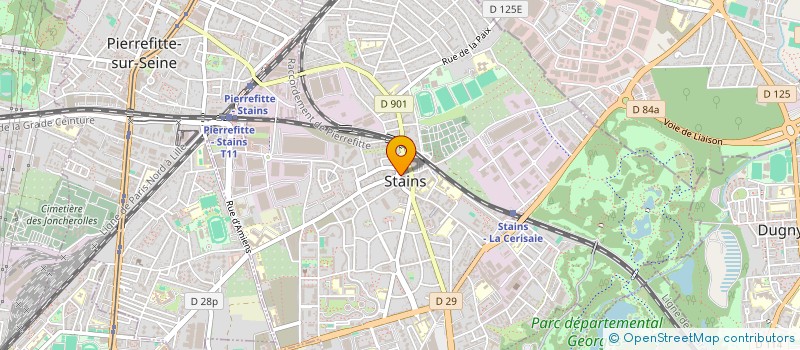 localisation de l'entreprise IMPEX à STAINS