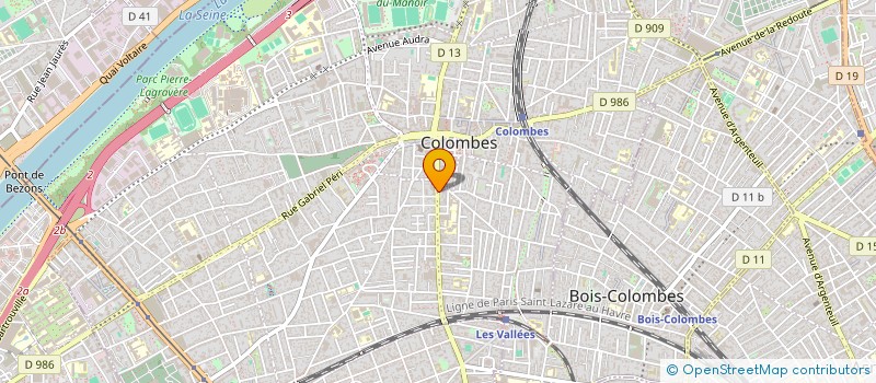 localisation de l'entreprise IMPEX-ADMO  COLOMBES