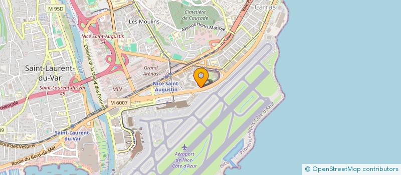 localisation de l'entreprise IMPEX AZUR à NICE