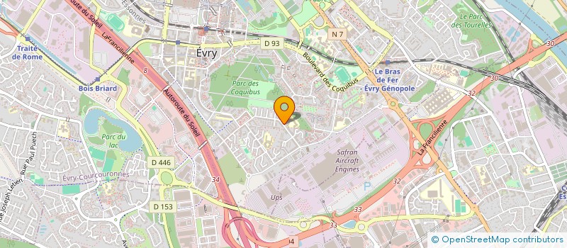 localisation de l'entreprise IMPEX FRELO  EVRY-COURCOURONNES