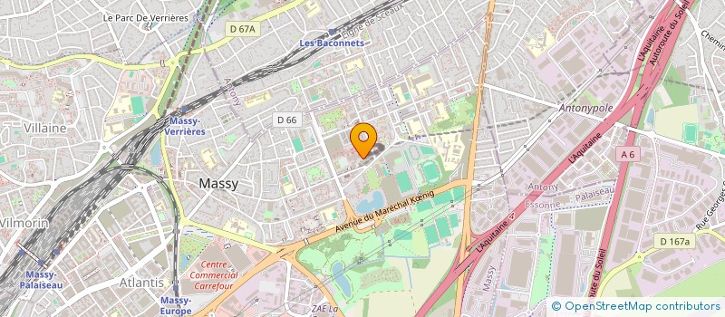 localisation de l'entreprise IMPL ILE DE FRANCE à MASSY