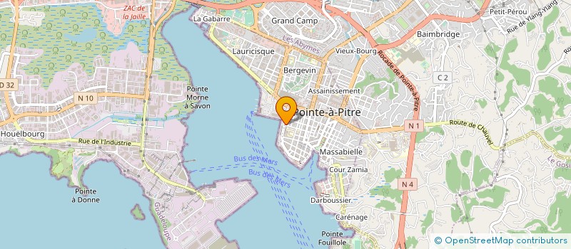 localisation de l'entreprise IMPLANT'ORAL à POINTE-A-PITRE