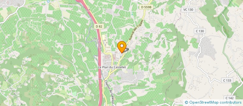 localisation de l'entreprise IMPLANTATION NETTOYAGE RAYONNAGE SCE à LE CASTELLET