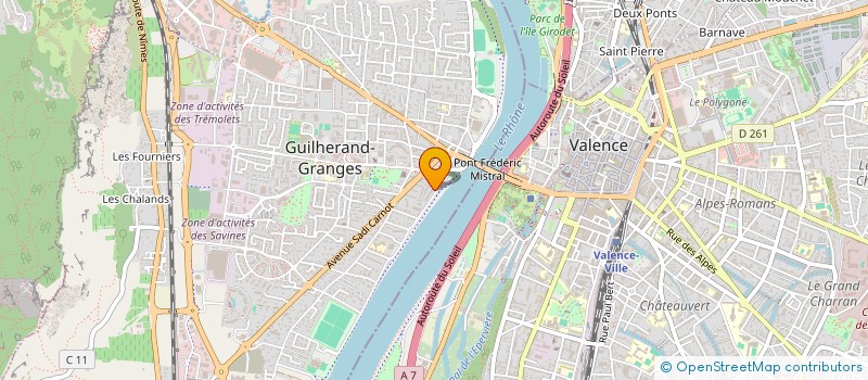 localisation de l'entreprise IMPLANTISSIMO à GUILHERAND-GRANGES