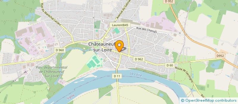localisation de l'entreprise IMPLANTOLOGIE NUMERIQUE CONCEPT à CHATEAUNEUF-SUR-LOIRE