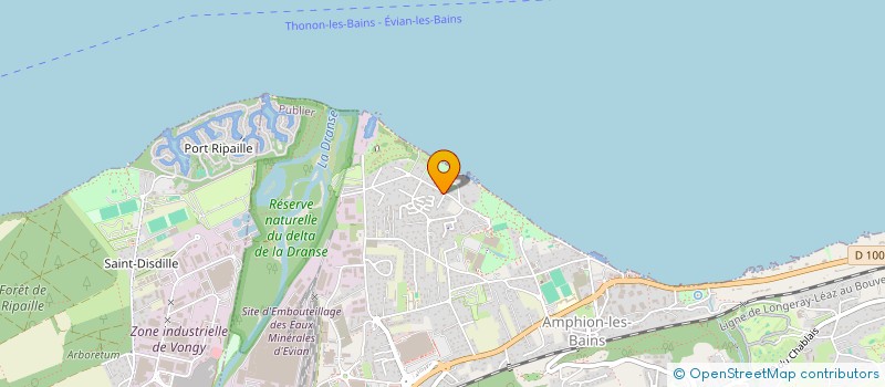 localisation de l'entreprise IMPLANTS LEMAN  PUBLIER