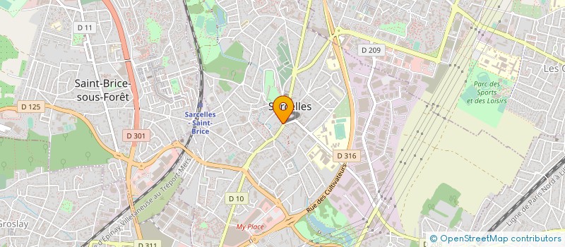 localisation de l'entreprise IMPLANTSERVICE.COM à SARCELLES