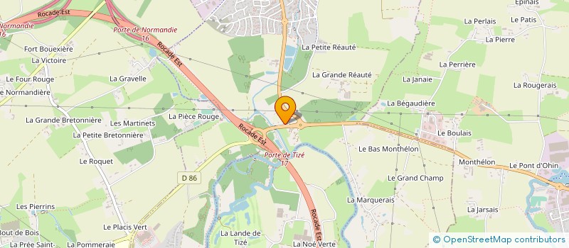 localisation de l'entreprise IMPLEMENTS DEVELOPMENT SAS, STE EN LIQUIDATION  THORIGNE-FOUILLARD