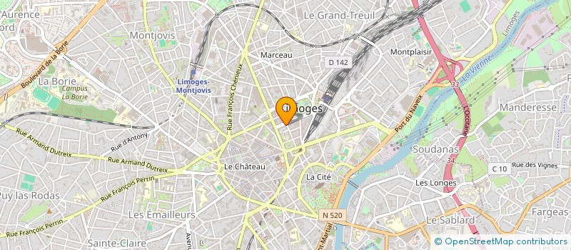 localisation de l'entreprise IMPLENDO à LIMOGES