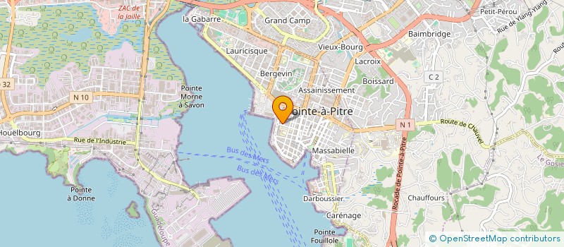 localisation de l'entreprise IMPORT DISTRIBUTION ALIZES à POINTE A PITRE