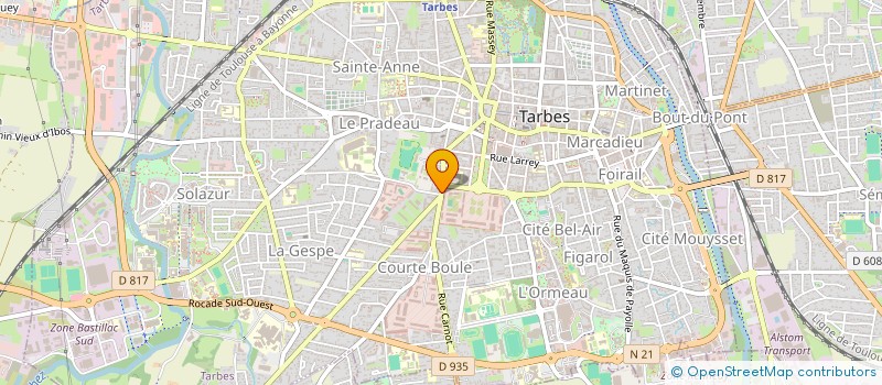 localisation de l'entreprise IMPORT EVOLUTION  TARBES