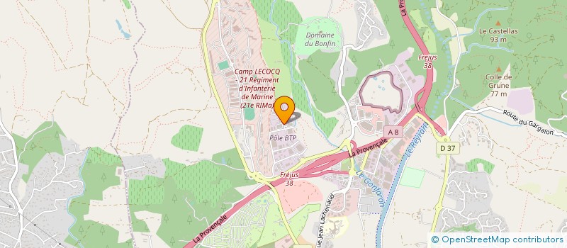localisation de l'entreprise IMPORT MATERIELS PRODUITS EQUIPEMENTS CERTIFIES  FREJUS