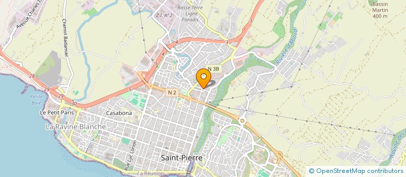 localisation de l'entreprise IMPORTATION APPROVISIONNEMENT ET COURTAGE THIEN AH KOON à SAINT-PIERRE
