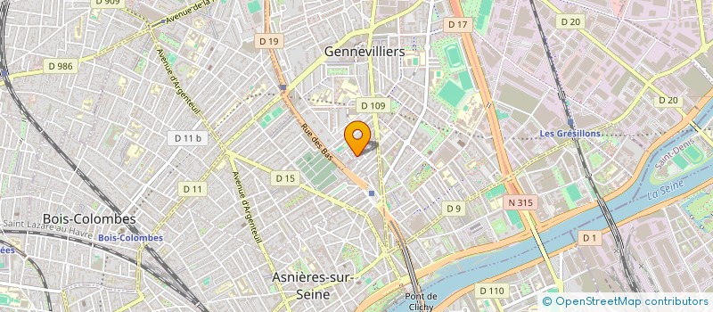 localisation de l'entreprise IMPORTATION DE MEUBLES ET SALONS à GENNEVILLIERS