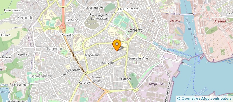 localisation de l'entreprise IMPORTEX à LORIENT