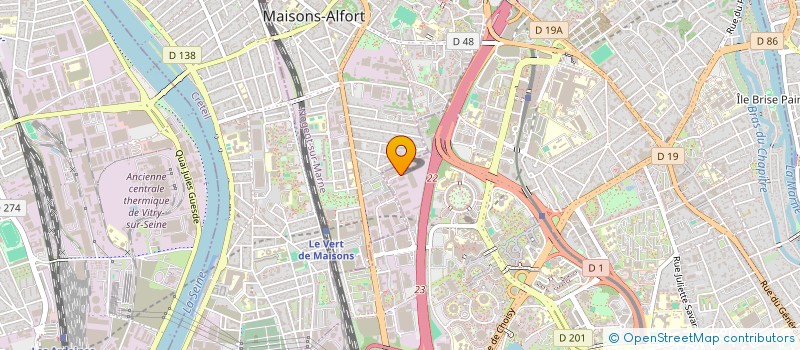 localisation de l'entreprise IMPRA  CRETEIL