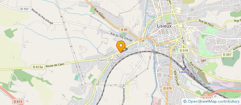 localisation de l'entreprise IMPRESPACE à LISIEUX