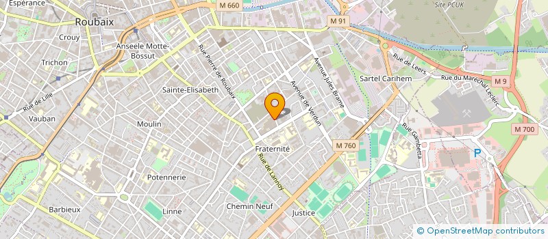 localisation de l'entreprise IMPRESS'IONS à ROUBAIX