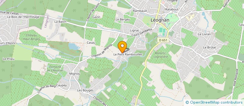 localisation de l'entreprise IMPRESS'SUD OUEST SARL à LEOGNAN