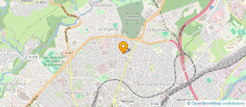 localisation de l'entreprise IMPRESSION à LIMOGES