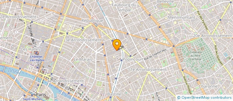 localisation de l'entreprise IMPRESSION CENTRALE INDUSTRIELLE  PARIS