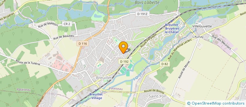 localisation de l'entreprise IMPRESSION CONTINU J.TOUZET à BREUILLET
