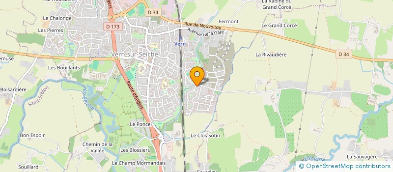 localisation de l'entreprise IMPRESSION ET COMMUNICATION RENNAISES  VERN-SUR-SEICHE