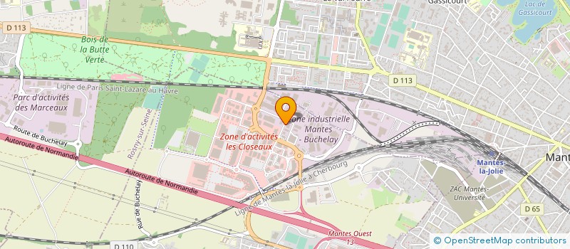 localisation de l'entreprise IMPRESSION FORMULAIRES CONTINU ET PLAT  BUCHELAY