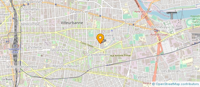 localisation de l'entreprise IMPRESSION SEMOUN  VILLEURBANNE