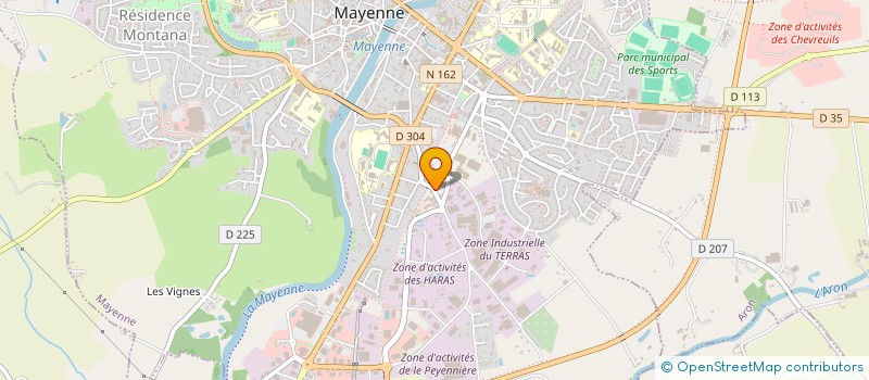 localisation de l'entreprise IMPRESSION VISION à MAYENNE