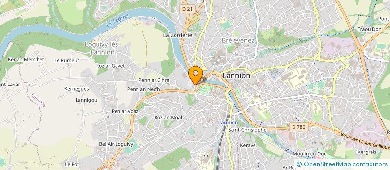 localisation de l'entreprise IMPRESSIONS à LANNION