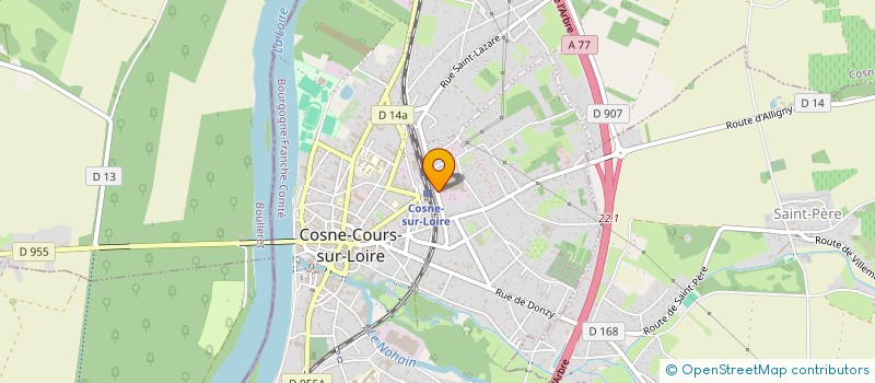 localisation de l'entreprise IMPRESSIONS COSNOISES à COSNE-COURS-SUR-LOIRE