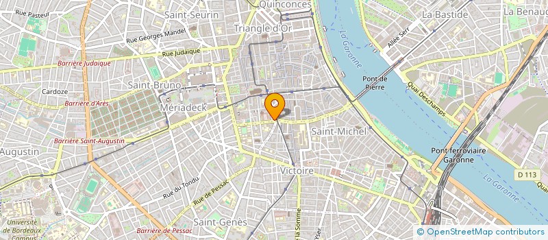 localisation de l'entreprise IMPRESSIONS-EXPRESSIONS.ATELIER D'ART  BORDEAUX