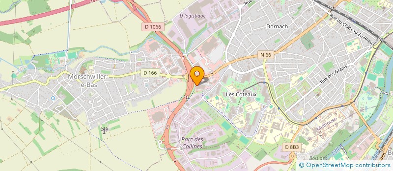 localisation de l'entreprise IMPRESSIONS GRAPHIQUES à MULHOUSE