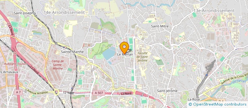 localisation de l'entreprise IMPRETEX à MARSEILLE