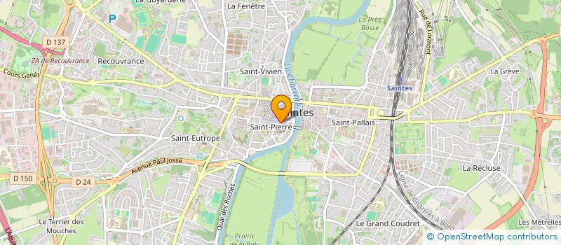 localisation de l'entreprise IMPREUNA  SAINTES