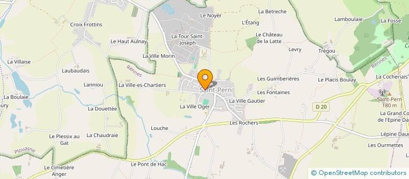 localisation de l'entreprise IMPRIM'35 à SAINT-PERN