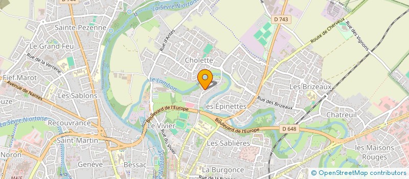 localisation de l'entreprise IMPRIM'3D à NIORT