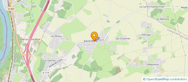 localisation de l'entreprise IMPRIM'COMPETENCES à COSNE-COURS-SUR-LOIRE