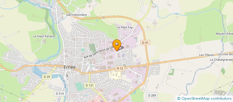 localisation de l'entreprise IMPRIM'ERNEE CREATION  ERNEE